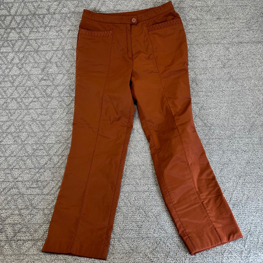 Kumhwa Women's Brown Wide Legβ Flare Snow Ski Pants Size 8-10